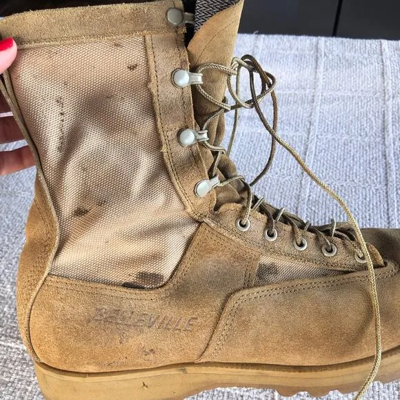 Gore-Tex Vibram Belleville Military Combat Boots Mens 11.5 Desert Suede Made USA