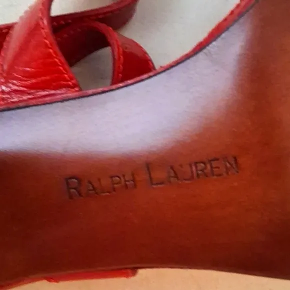 Gorgeous New Red Ralph Lauren Made In Italy Sandals With Buckle Closure