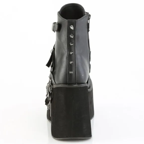 Gothic Platform Pentagram Lace Up Ankle Boots