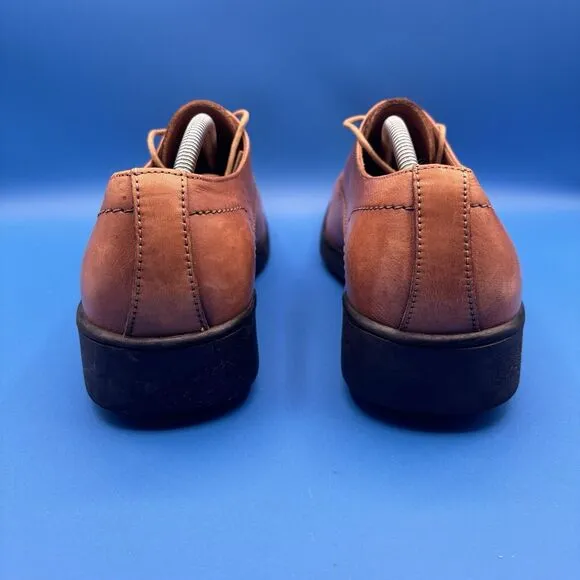 Gravity Defyer Brown Leather Oxford Shoes Men's Size 13 TB318S Retail $160