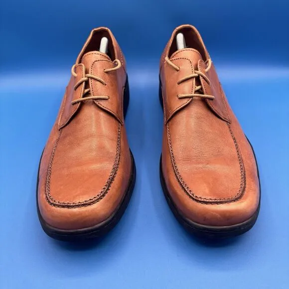 Gravity Defyer Brown Leather Oxford Shoes Men's Size 13 TB318S Retail $160