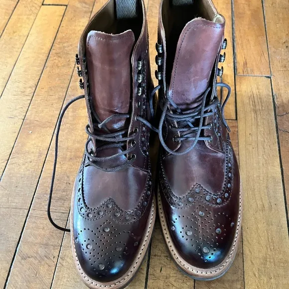 Grenson England genuine Goodyear welt lace up boots