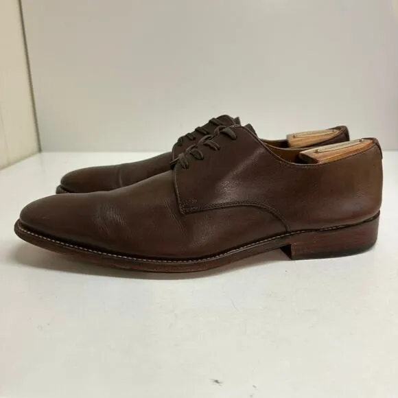 Grenson Men's Brown Calf Derby Dress Shoes Made in England UK 8 / US 9