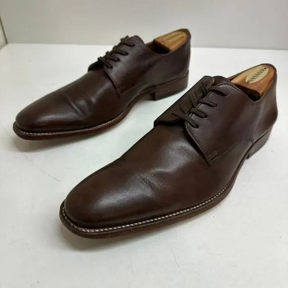 Grenson Men's Brown Calf Derby Dress Shoes Made in England UK 8 / US 9