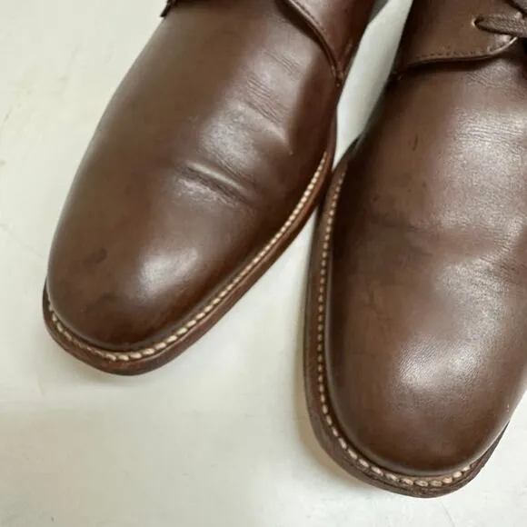 Grenson Men's Brown Calf Derby Dress Shoes Made in England UK 8 / US 9