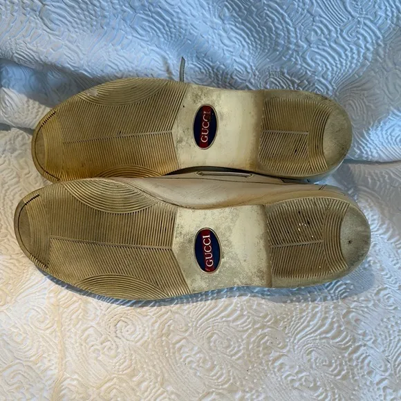 Gucci Cream Boat Shoes