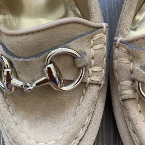 Gucci suede leather pumps