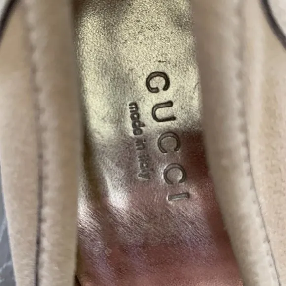 Gucci suede leather pumps