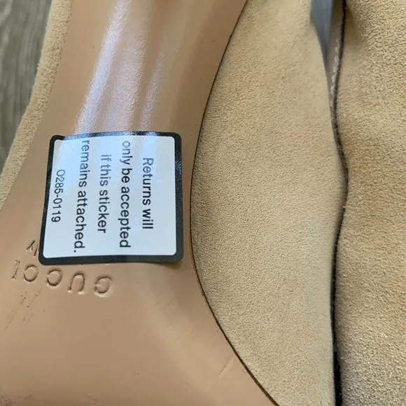 Gucci suede leather pumps