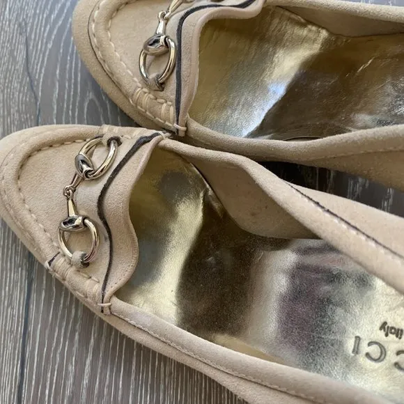 Gucci suede leather pumps