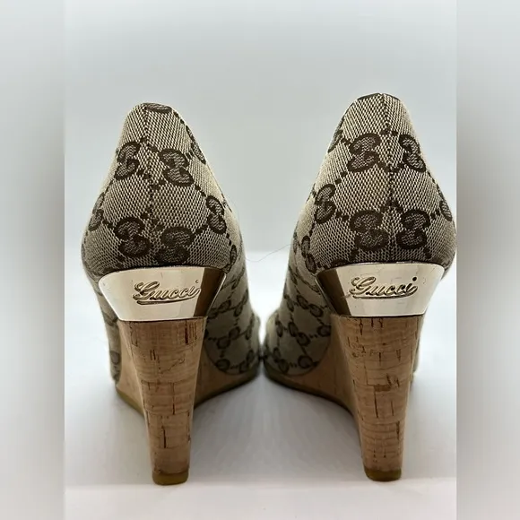GUCCI WEDGES SZ 8B
