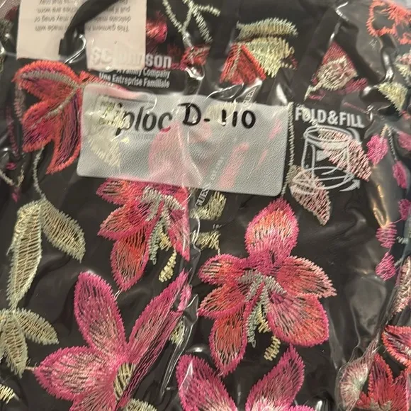 GUESS Embroidered-Floral Mesh Sheath Midi Colorful Springtime Dress Size 12 NEW