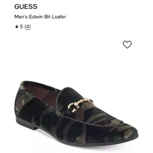 Guess Mens Edwin Bit Loafer Camouflage Slip-On Shoes US 8