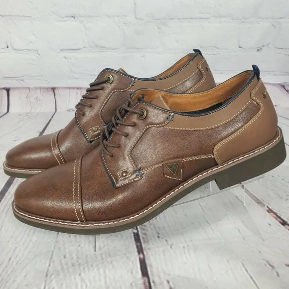Guess Men's Size 13 Brown Jibben Oxford Shoes