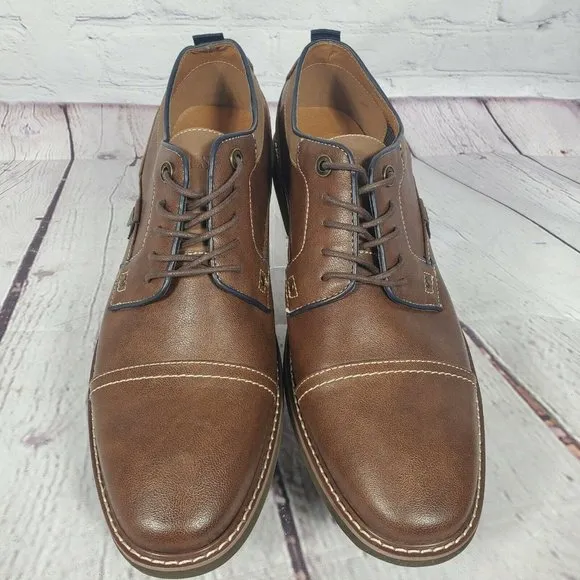 Guess Men's Size 13 Brown Jibben Oxford Shoes