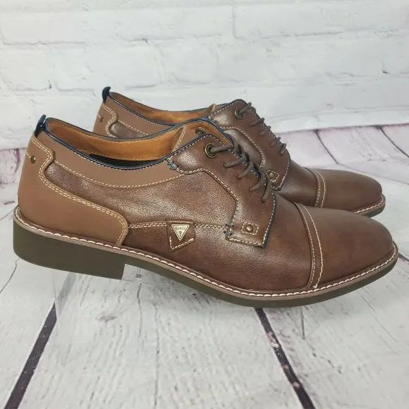 Guess Men's Size 13 Brown Jibben Oxford Shoes