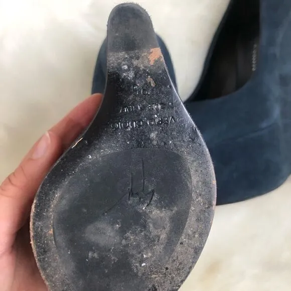 [guiseppi zanotti]  monster heel peep toe wedges