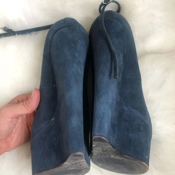 [guiseppi zanotti]  monster heel peep toe wedges