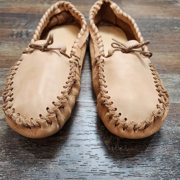 Handmade Soft Sole Leather Moccasins Size 10