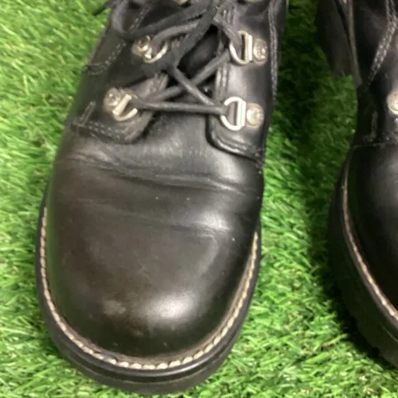 Harley Davidson Boots Black Leather Ankle 7