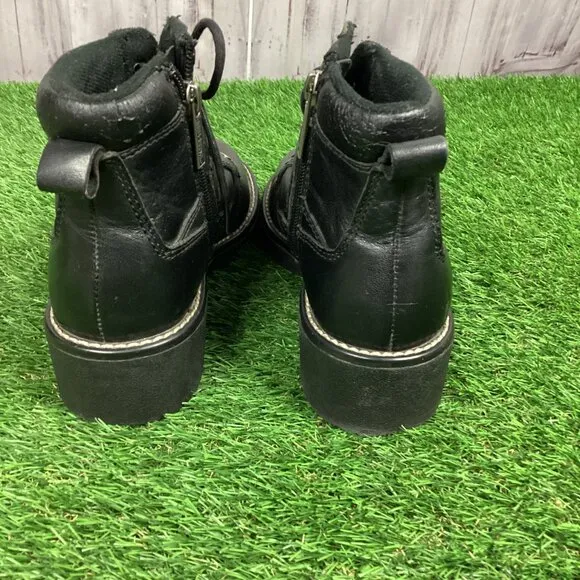 Harley Davidson Boots Black Leather Ankle 7