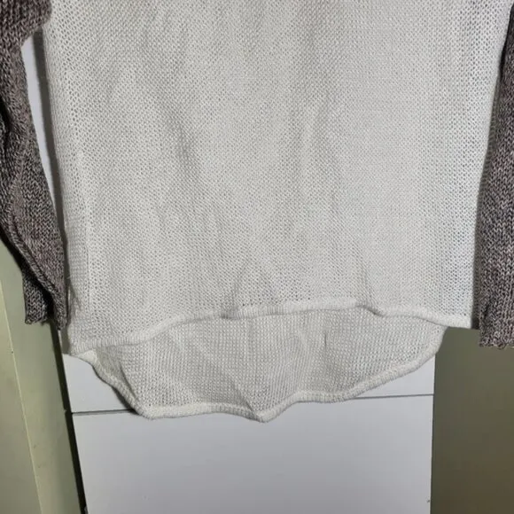 Helmut Lang linen loose weave Knit crochet relaxed fit Sweater small