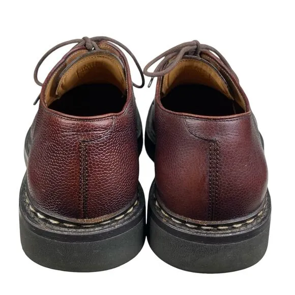 Heschung Mens Derby Brown Leather Lace Up Oxford Size US 8