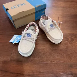 Hey Dude Cream Patriotic Casual Slip-On Shoes Toddler size 7