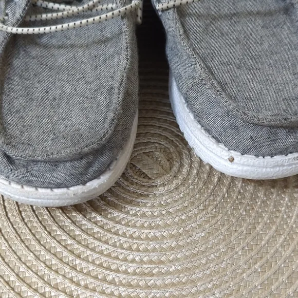 Hey Dude Gray Moccasins with Relaxed Fit