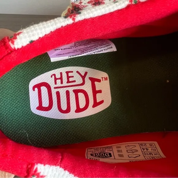 Hey Dude Wally Ugly Sweater Cream Men's Shoe Size 11 SKU#C24272