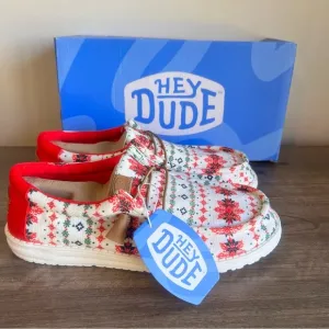 Hey Dude Wally Ugly Sweater Cream Men's Shoe Size 11 SKU#C24272