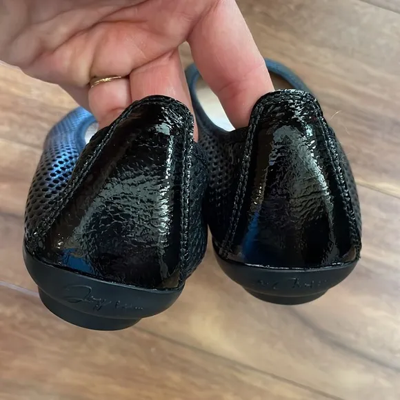 Hispanitas Cheryl Perforated Leather Mesh Ballet Flats