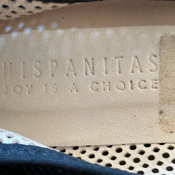 Hispanitas Cheryl Perforated Leather Mesh Ballet Flats