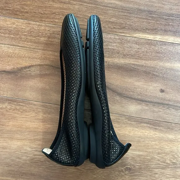 Hispanitas Cheryl Perforated Leather Mesh Ballet Flats