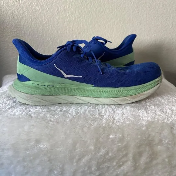 Hoka Men's One Match 4 Runners Shoes Blue Color Sz 11D