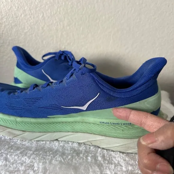 Hoka Men's One Match 4 Runners Shoes Blue Color Sz 11D
