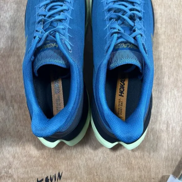 Hoka One One Mach 4 Men Size 12.5 Blue Running Shoes Sneakers