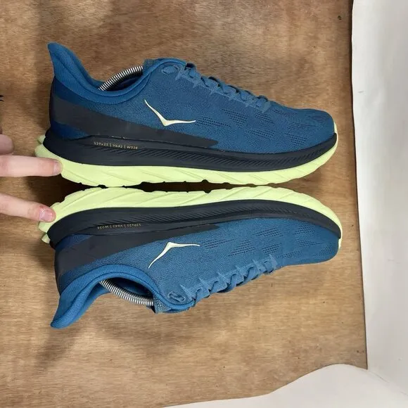 Hoka One One Mach 4 Men Size 12.5 Blue Running Shoes Sneakers