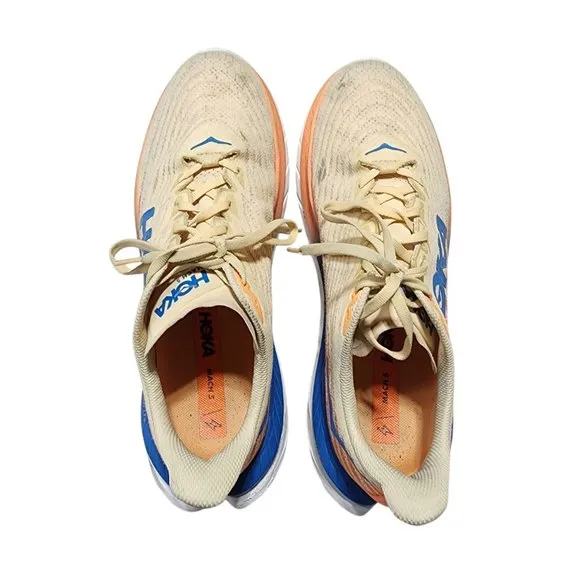 Hoka One One Mach 5 Everyday Running‎ Shoes Men Size 11D Wide Width Light Orange