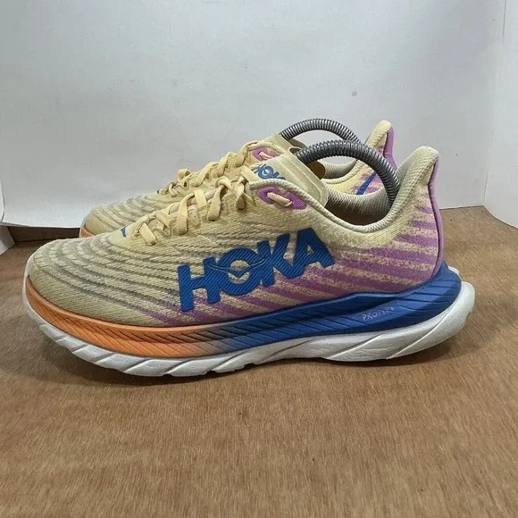 Hoka One One Mach 5 Women's Size 9 Running Shoes Yellow Athletic