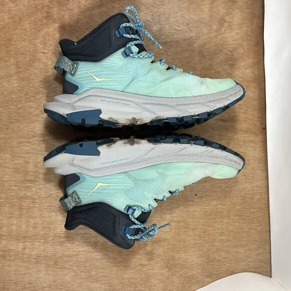 Hoka One One Trail Code GTX Womens Size 6 Blue Trail Comfort Hiking Shoes