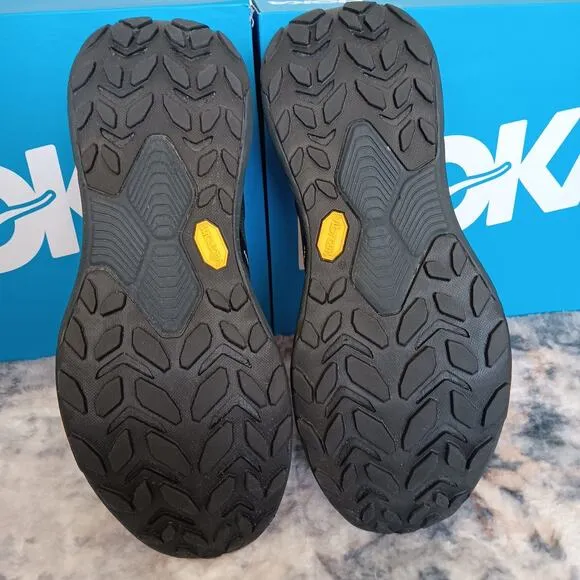 Hoka One Transport GORE-TEX 1164370/BBLC Black Hiking SZ 10-EE Shoe PREOWN