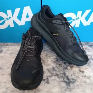 Hoka One Transport GORE-TEX 1164370/BBLC Black Hiking SZ 10-EE Shoe PREOWN
