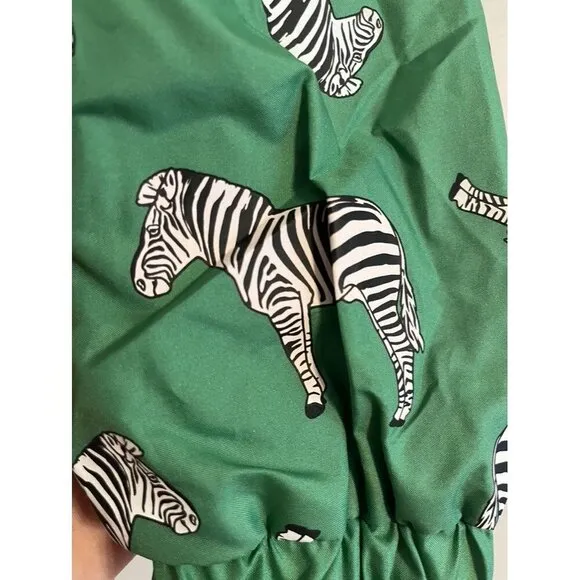 Holly Beau Jacket Kid 7 Green Zip Hoodie Zebra Preppy Raincoat Color Changing