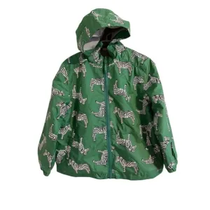 Holly Beau Jacket Kid 7 Green Zip Hoodie Zebra Preppy Raincoat Color Changing
