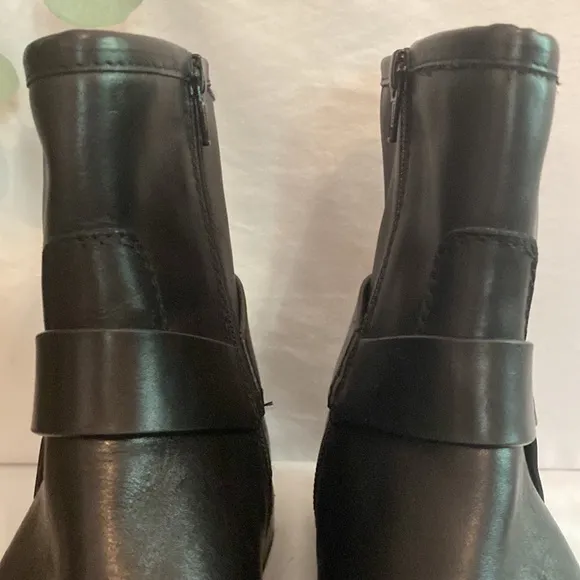 House of Harlow 1960 | Portia | moto | harness |combat | black | leather boots