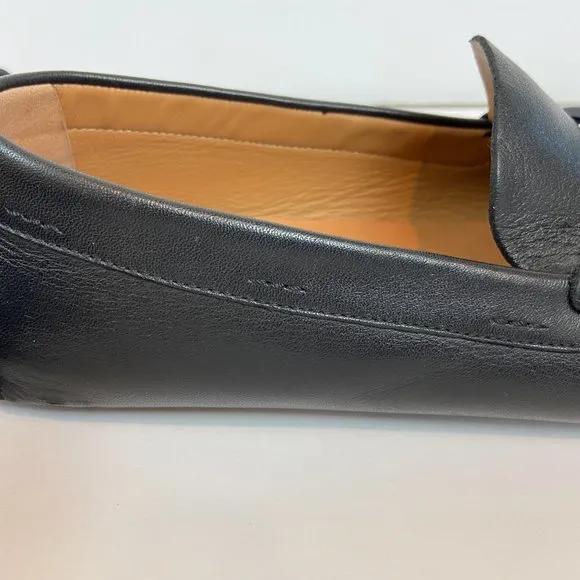 Hugo Boss Black Moccasins Driver  Loafers Soft Leather Sz 10 Like NEW