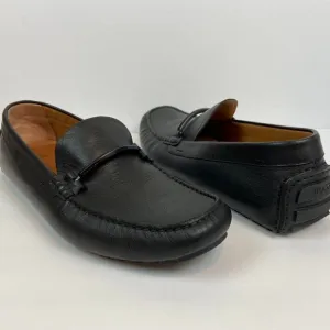 Hugo Boss Black Moccasins Driver  Loafers Soft Leather Sz 10 Like NEW