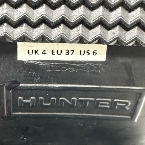 Hunter Original Lace Up Boots. Size 6