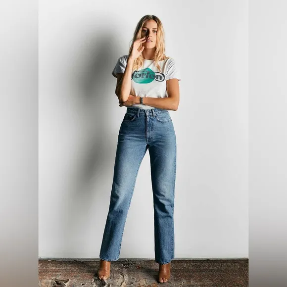 Imogene   Willie Women’s Isabelle High Waisted Straight Leg Jeans- Size 26